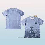Camiseta Brasil Jesus 25-26 Gris Tailandia