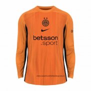 Camiseta Inter Milan Portero 25-26 Manga Larga Naranja
