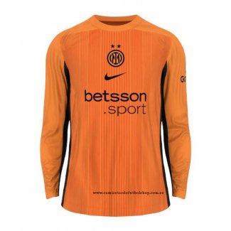 Camiseta Inter Milan Portero 25-26 Manga Larga Naranja