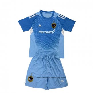 Camiseta Los Angeles Galaxy Portero Nino 2025 Azul