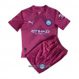 Camiseta Manchester City Portero Nino 22-23 Rojo