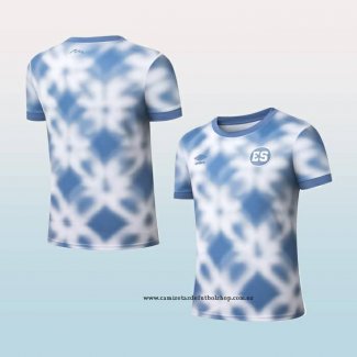 Camiseta Pre Partido del El Salvador 2025 Azul