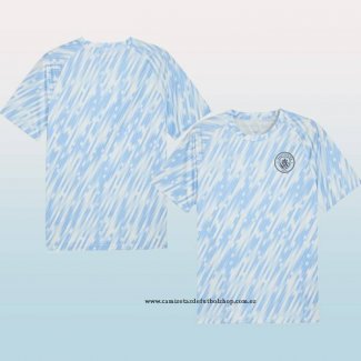 Camiseta Pre Partido del Manchester City 25-26 Azul