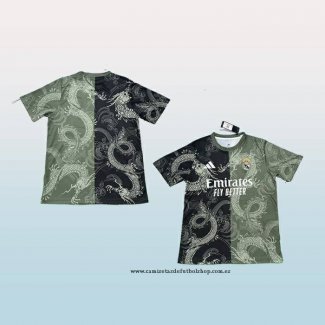 Camiseta Real Madrid Dragon 25-26 Negro Gris Tailandia