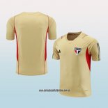 Camiseta de Entrenamiento Sao Paulo 23-24 Amarillo