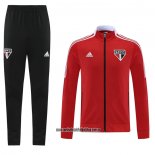 Chandal de Chaqueta del Sao Paulo 21-22 Rojo
