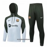 Chandal de Sudadera del Barcelona Nino 23-24 Gris Claro