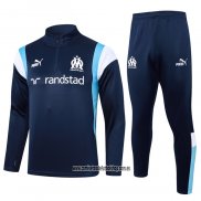 Chandal de Sudadera del Olympique Marsella 23-24 Azul Oscuro