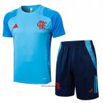 Chandal del Flamengo 24-25 Manga Corta Azul - Pantalon Corto