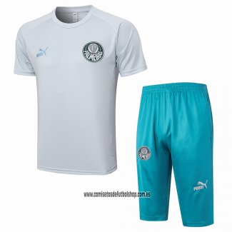 Chandal del Palmeiras 23-24 Manga Corta Gris - Pantalon Corto