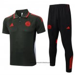 Conjunto Polo del Bayern Munich 25-26 Verde Oscuro