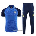 Conjunto Polo del Chelsea 22-23 Azul