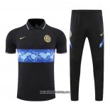 Conjunto Polo del Inter Milan 22-23 Negro y Azul