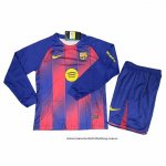 Primera Camiseta Barcelona Nino 25-26 Manga Larga