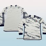 Segunda Camiseta Italia 23-24 Manga Larga