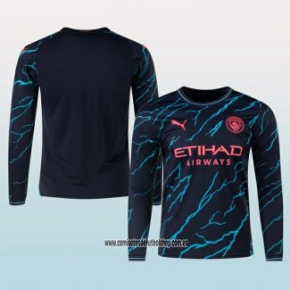 Tercera Camiseta Manchester City 23-24 Manga Larga