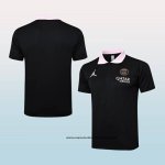 Camiseta Polo del Paris Saint-Germain Jordan 24-25 Negro