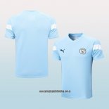 Camiseta de Entrenamiento Manchester City 22-23 Azul