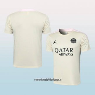 Camiseta de Entrenamiento Paris Saint-Germain Jordan 24-25 Amarillo