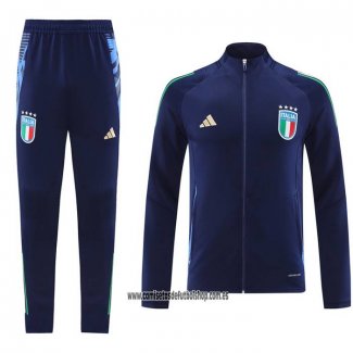 Chandal de Chaqueta del Italia 24-25 Azul