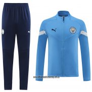 Chandal de Chaqueta del Manchester City 22-23 Azul