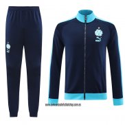 Chandal de Chaqueta del Olympique Marsella 23-24 Azul Oscuro