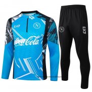 Chandal de Sudadera del Napoli Nino 24-25 Azul