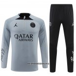 Chandal de Sudadera del Paris Saint-Germain Jordan 22-23 Gris