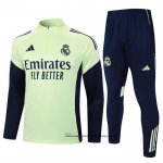 Chandal de Sudadera del Real Madrid Nino 25-26 Verde