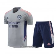 Chandal del Arsenal 22-23 Manga Corta Gris - Pantalon Corto