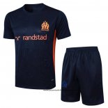 Chandal del Olympique Marsella 24-25 Manga Corta Azul - Pantalon Corto