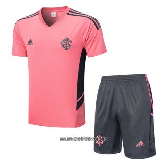 Chandal del SC Internacional 22-23 Manga Corta Rosa - Pantalon Corto