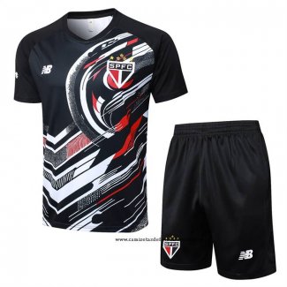 Chandal del Sao Paulo 25-26 Manga Corta Negro - Pantalon Corto