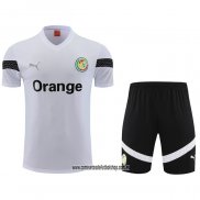 Chandal del Senegal 23-24 Manga Corta Blanco - Pantalon Corto