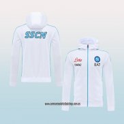 Chaqueta con Capucha del Napoli 22-23 Blanco