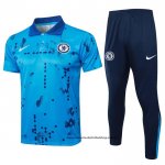 Conjunto Polo del Chelsea 24-25 Azul