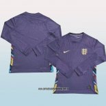 Segunda Camiseta Inglaterra 2024 Manga Larga