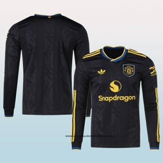 Tercera Camiseta Manchester United 25-26 Manga Larga