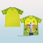 Camiseta Brasil Jesus 25-26 Amarillo Tailandia Blanco