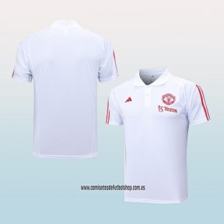 Camiseta Polo del Manchester United 23-24 Blanco