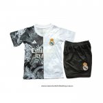 Camiseta Real Madrid Dragon Nino 25-26 Negro Blanco
