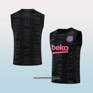 Camiseta de Entrenamiento Barcelona 22-23 Sin Mangas Negro