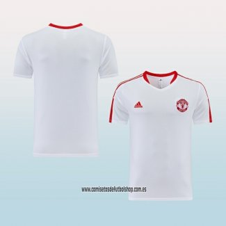 Camiseta de Entrenamiento Manchester United 23-24 Blanco