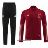 Chandal de Chaqueta del Arsenal 23-24 Rojo Oscuro