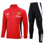 Chandal de Chaqueta del Manchester United Nino 24-25 Rojo