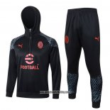 Chandal de Sudadera del AC Milan 23-24 Negro