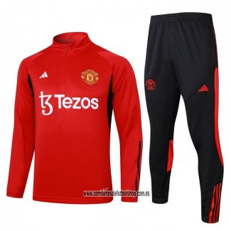 Chandal de Sudadera del Manchester United 23-24 Rojo