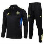 Chandal de Sudadera del Manchester United Nino 25-26 Amarillo Negro