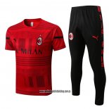 Chandal del AC Milan 22-23 Manga Corta Rojo