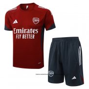 Chandal del Arsenal 25-26 Manga Corta Rojo - Pantalon Corto